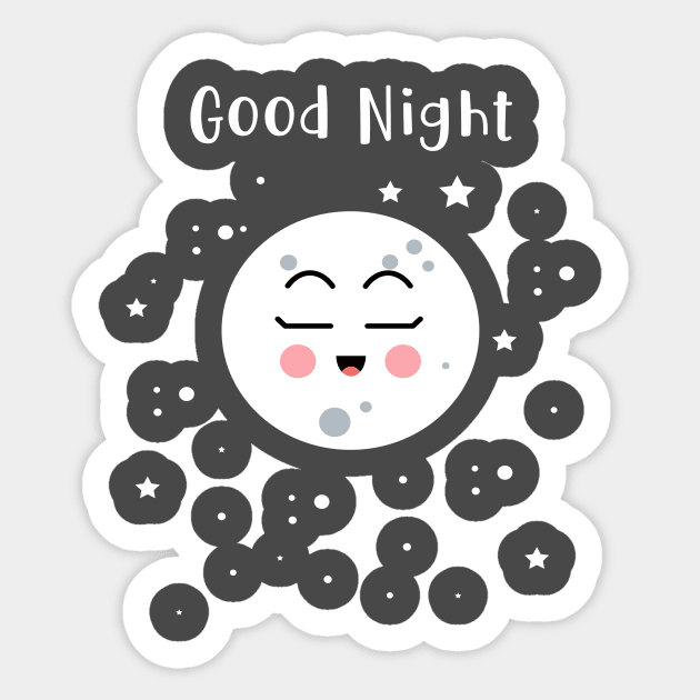 Good Night Sticker by ugisdesign